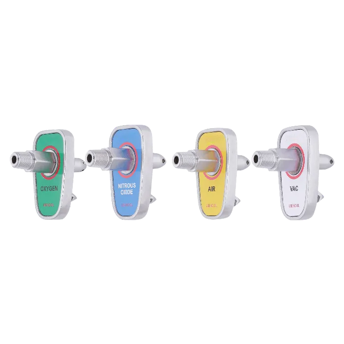 Adapter Chemetron Type for medical gas systems: Oxygen, Vacuum, Air, N₂O