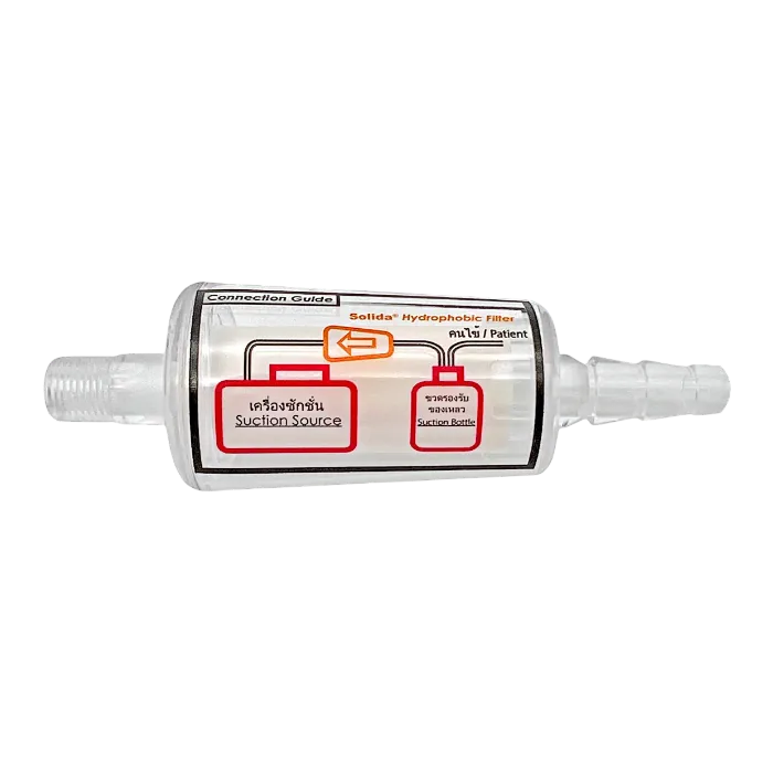 Suction Hydrophobic Filter for 9E and 7E phlegm suction machines